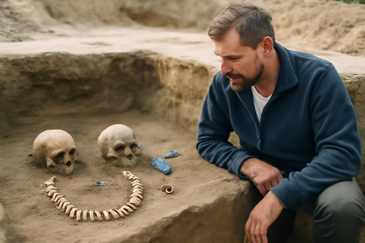 ポーランドの古代墓地で見つかった「42本の歯の首飾り」　その埋葬に何があったのか