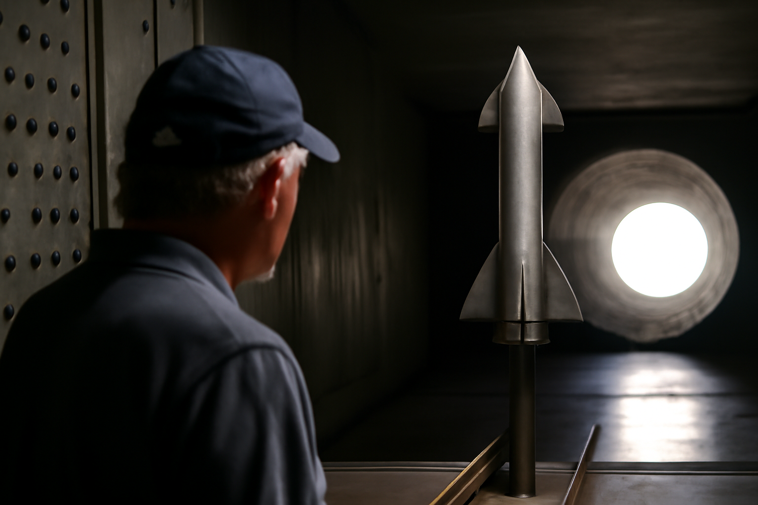 巨大ロケットの風洞実験、月着陸へ機体の空力を検証
