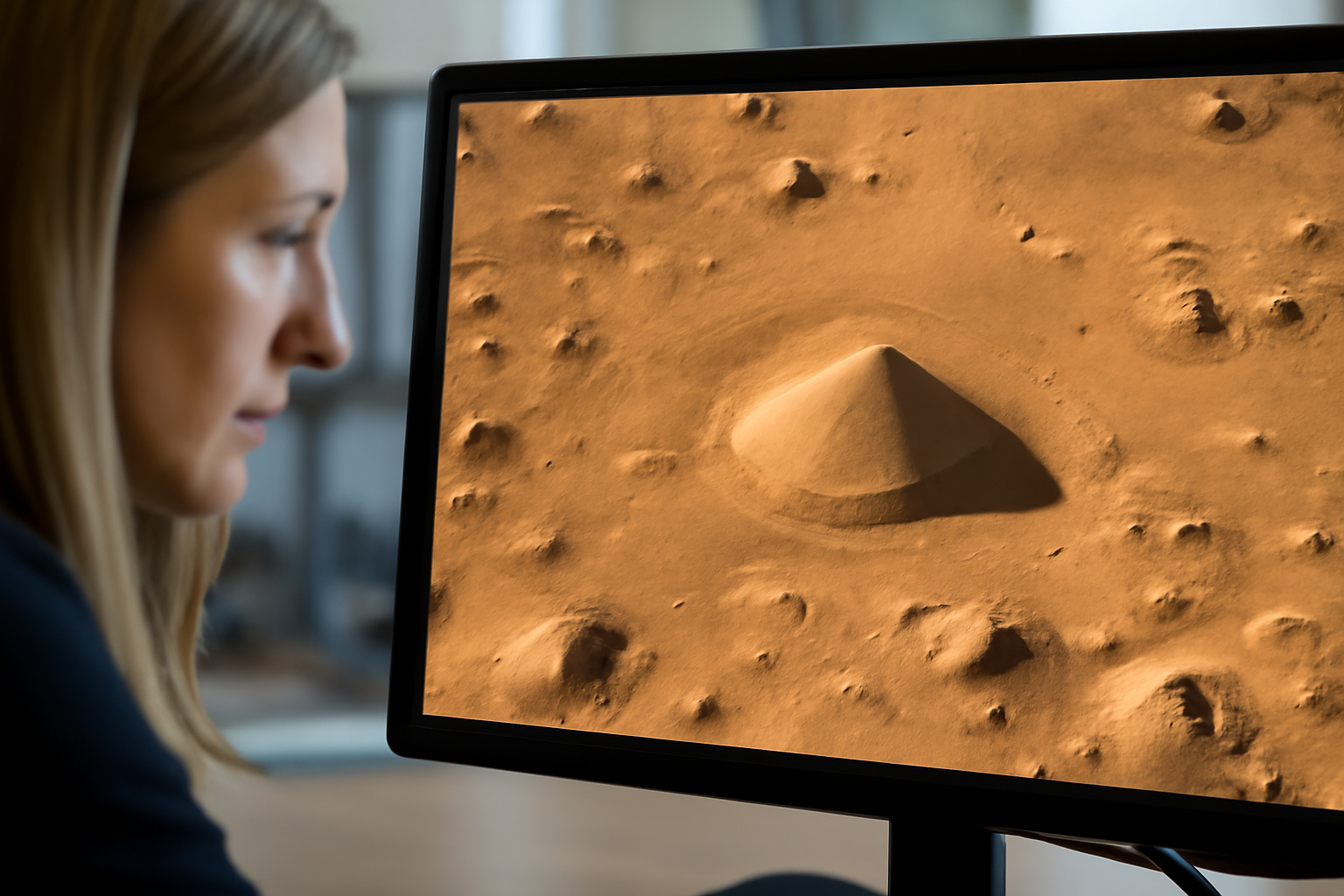 火星に丸いピラミッド？写真が語る“知的生命体”の気配