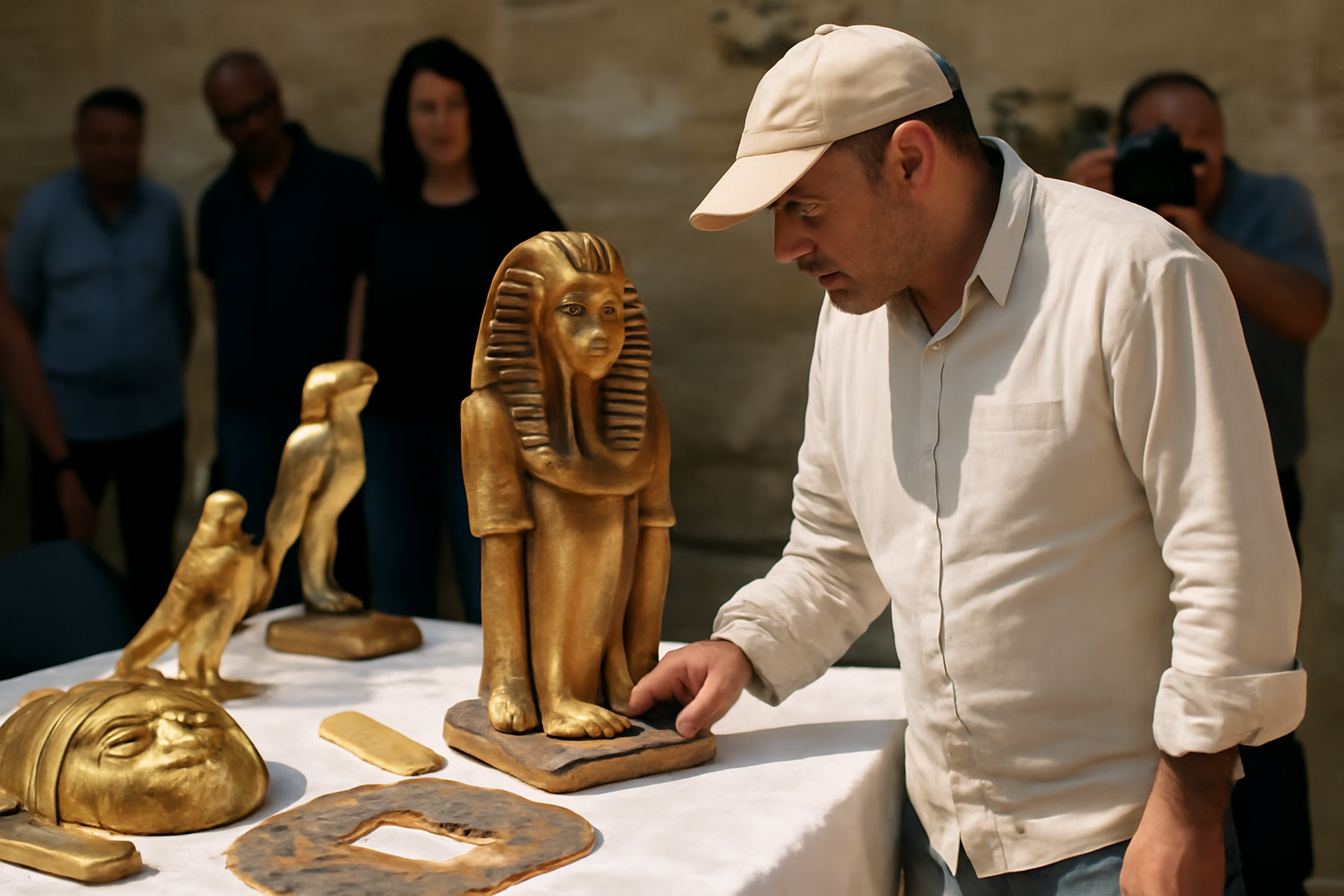 古代エジプトの財宝が回収 西岸地区からの略奪品を発見
