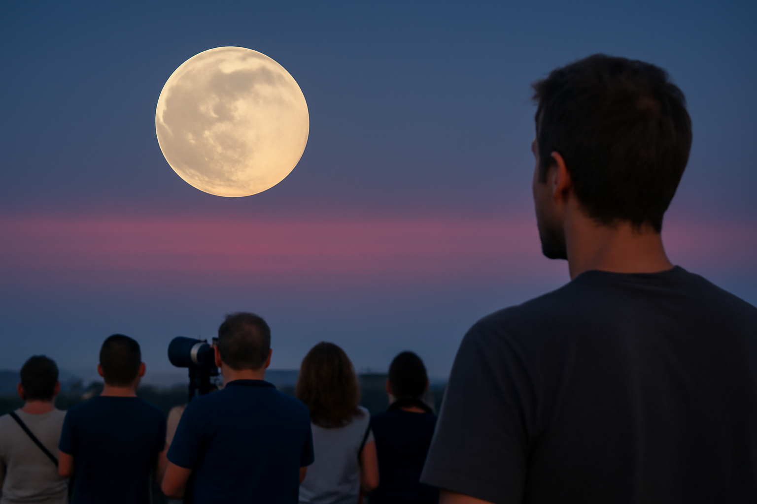 バックムーンとビーナスの帯、夜空で出会うとき