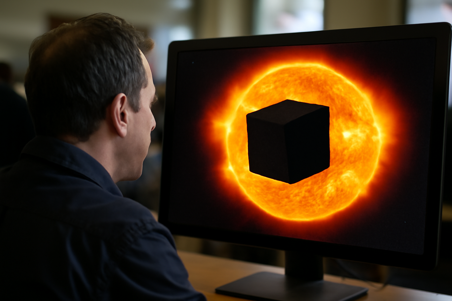 太陽のそばに巨大な黒い立方体？宇宙画像が残した謎