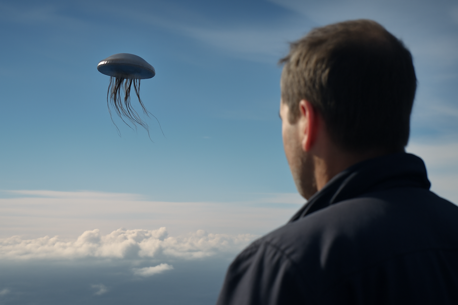 大西洋上空で撮影された「クラゲ型」未確認飛行物体の映像