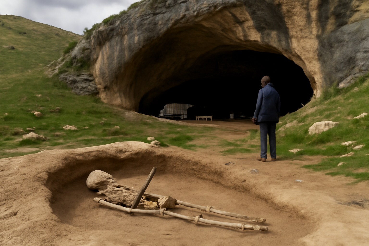 7万5千年前のネアンデルタール人骨に「致命傷」…尖った棒の謎、洞窟で何があった？