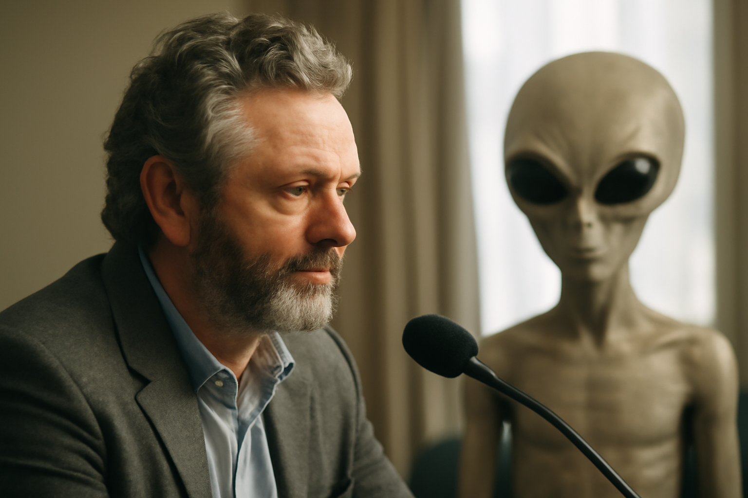 俳優マイケル・シーン、UFO目撃体験を語り新作コメディ主演