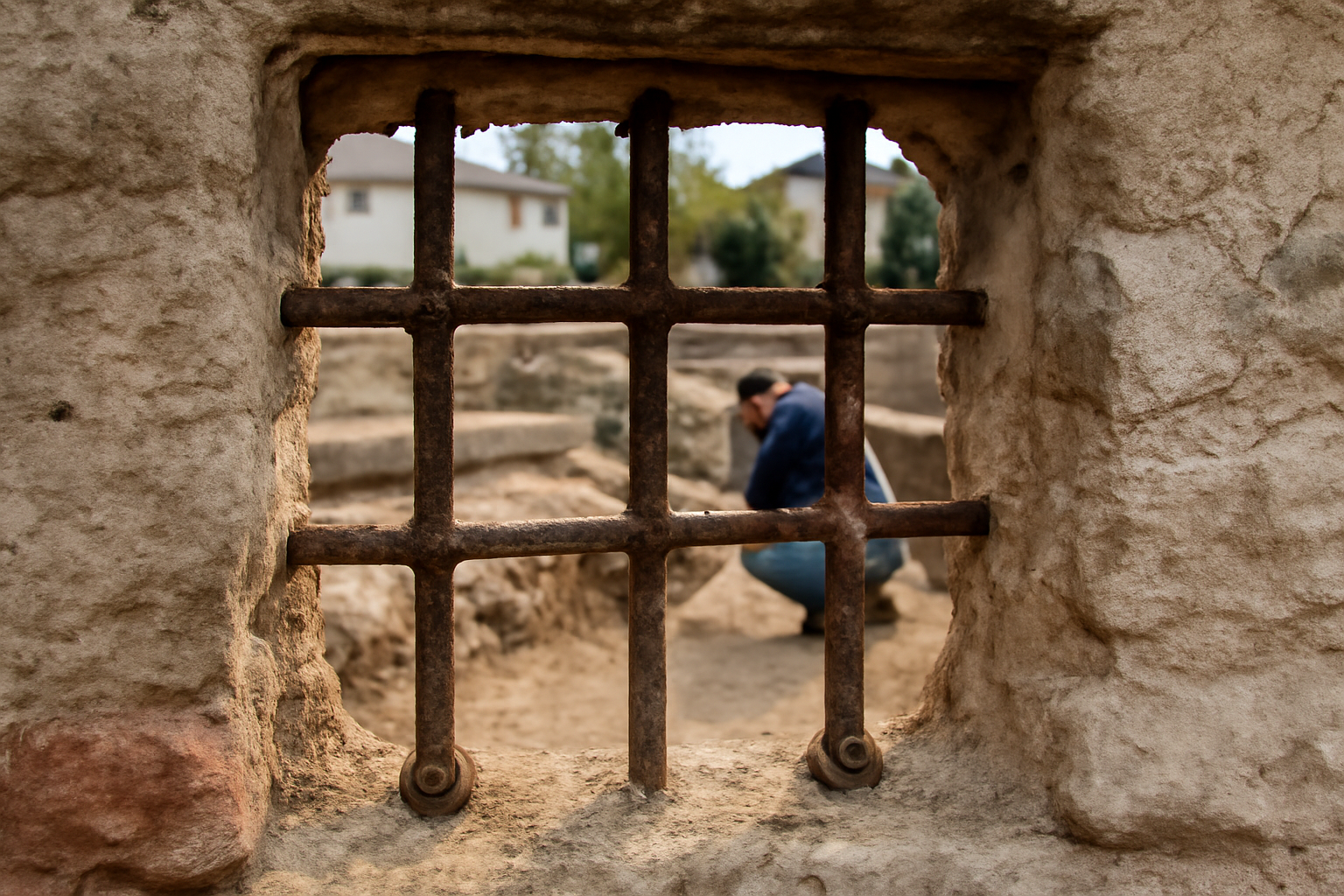 スイスの古代住宅跡で見つかったローマの窓格子、その向こうに何が見える？