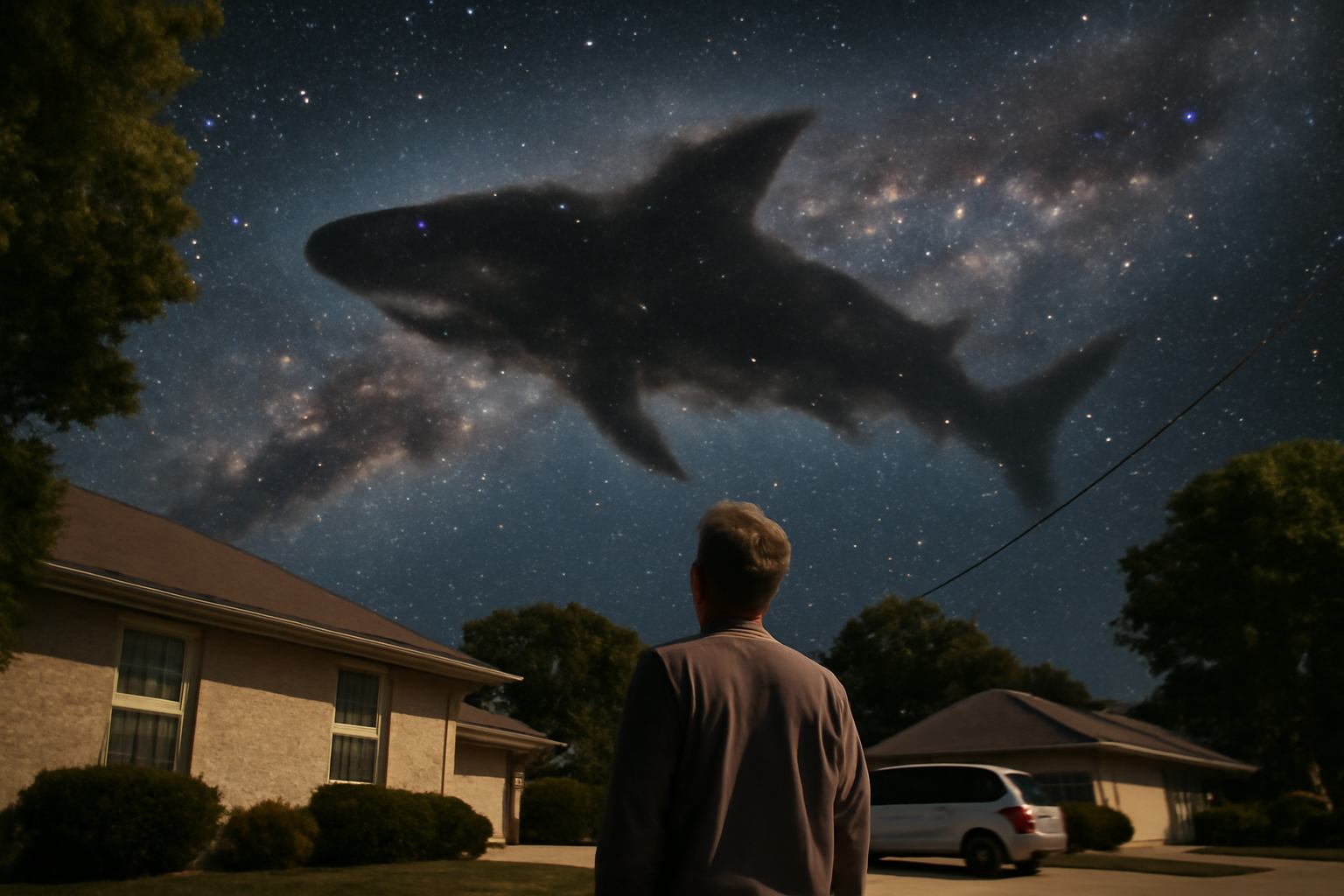 サメにそっくりな星雲、宇宙に現る　Lynds Dark Nebula 1235の正体を見上げて