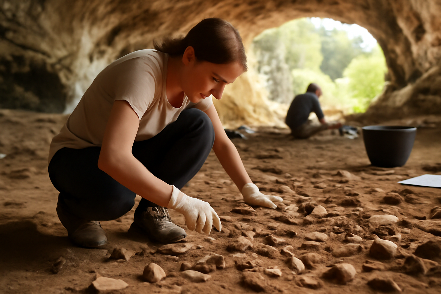 ネアンデルタール人の拠点、スペイン洞窟で1,500点の“暮らしのかけら”がごろごろと