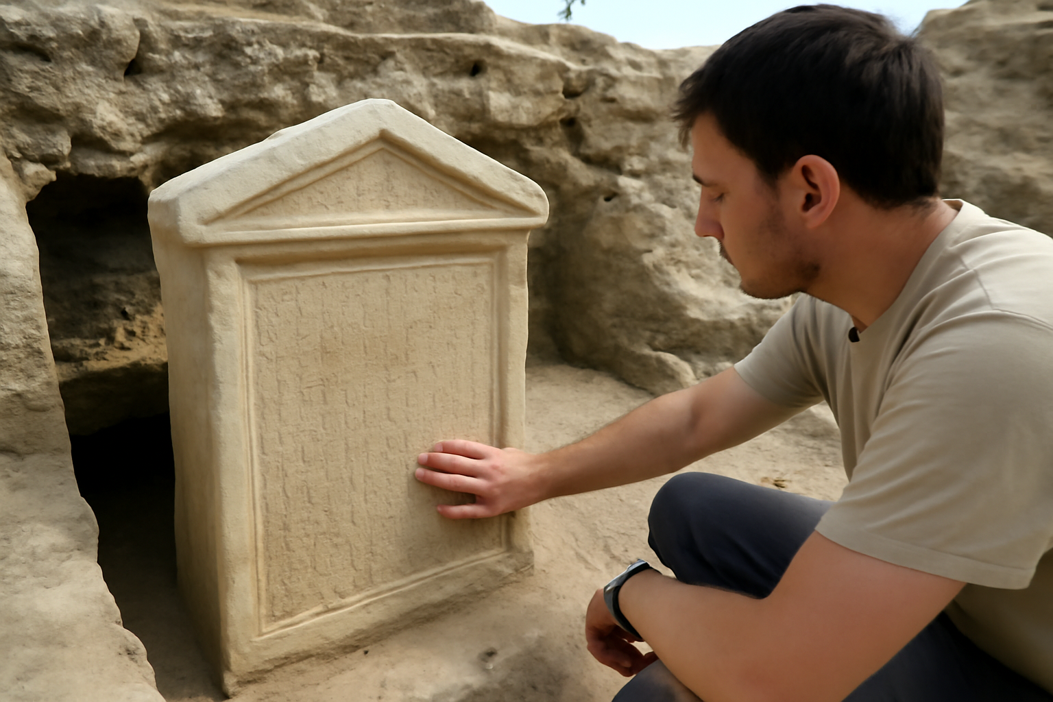1800年前のケルソネソスで見つかった“家族の記念墓地”　名前が刻まれた石に何が託されたのか