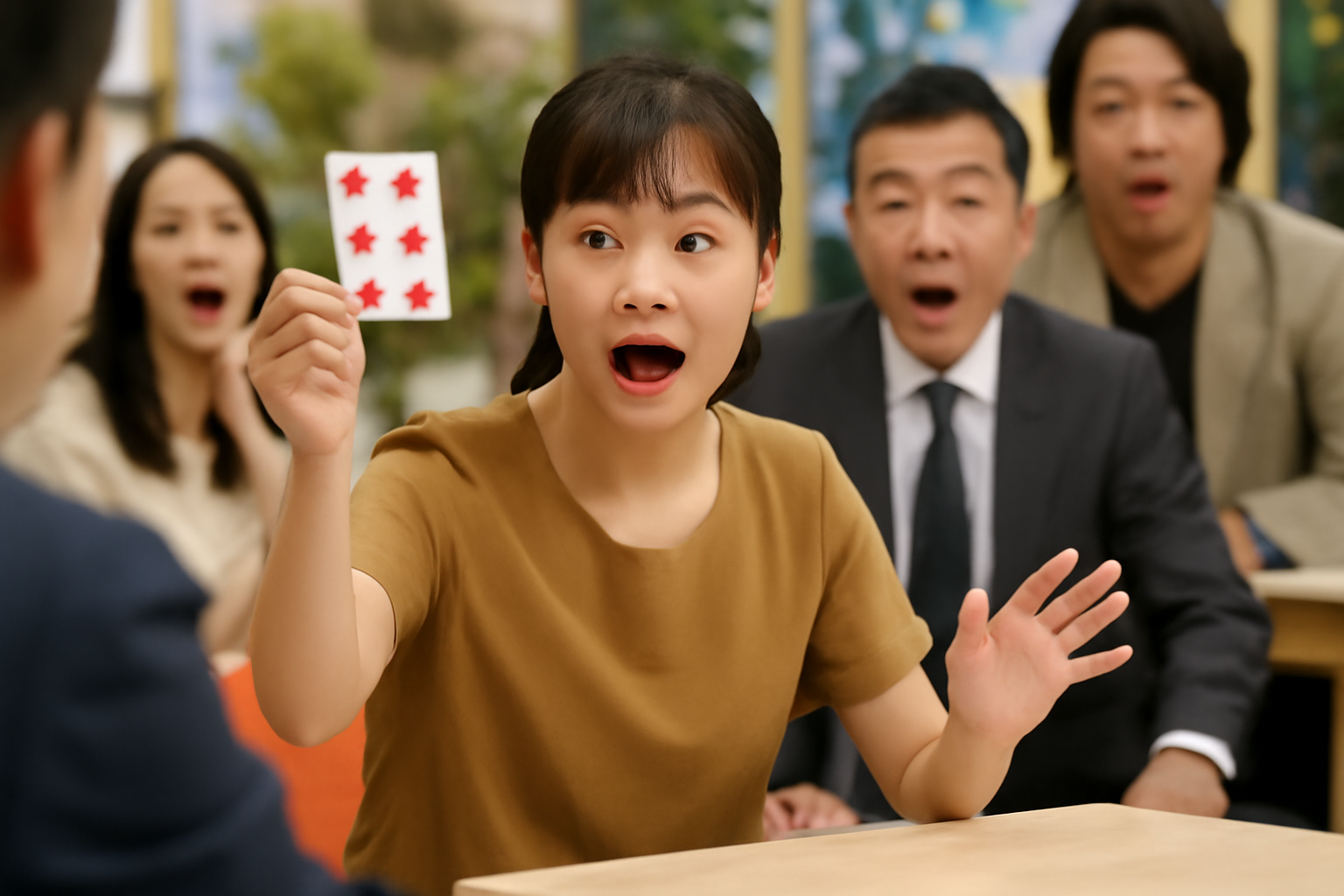 高橋成美が生放送でトランプ透視、2連続的中の瞬間にスタジオざわつく
