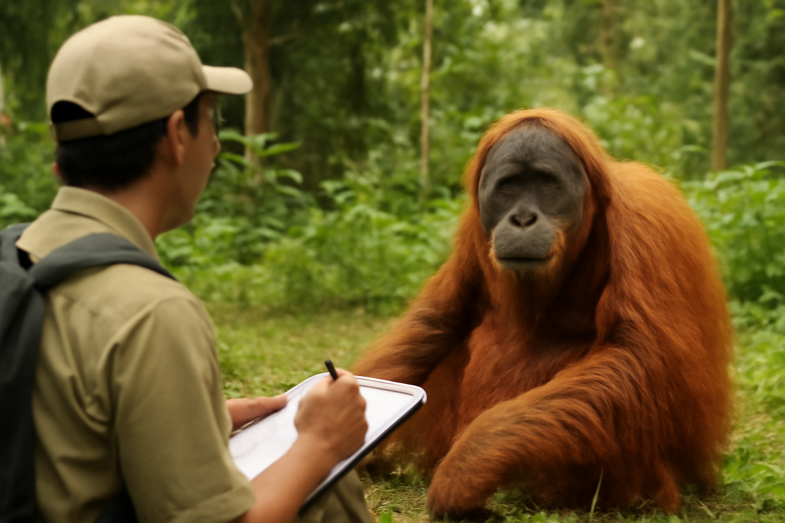 世界で最も数が少ない大型類人猿、絶滅寸前の森で何が起きている？