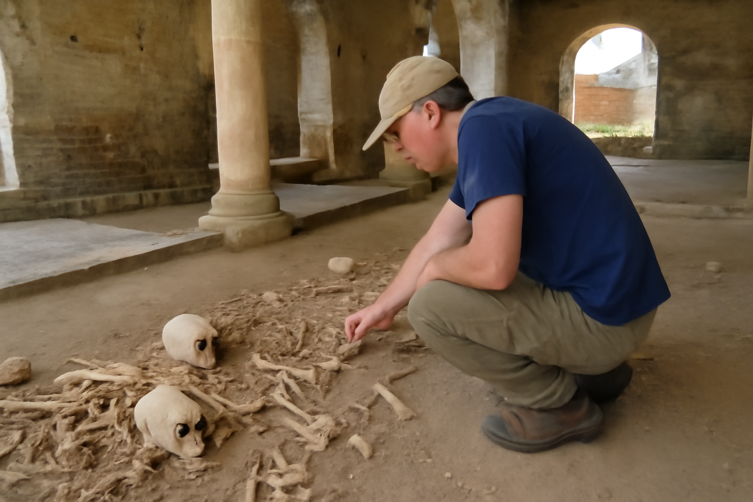 イングランド南部の古代ローマ別荘跡に散らばる骨　4世紀の粛清、その痕跡が語りかけてくる