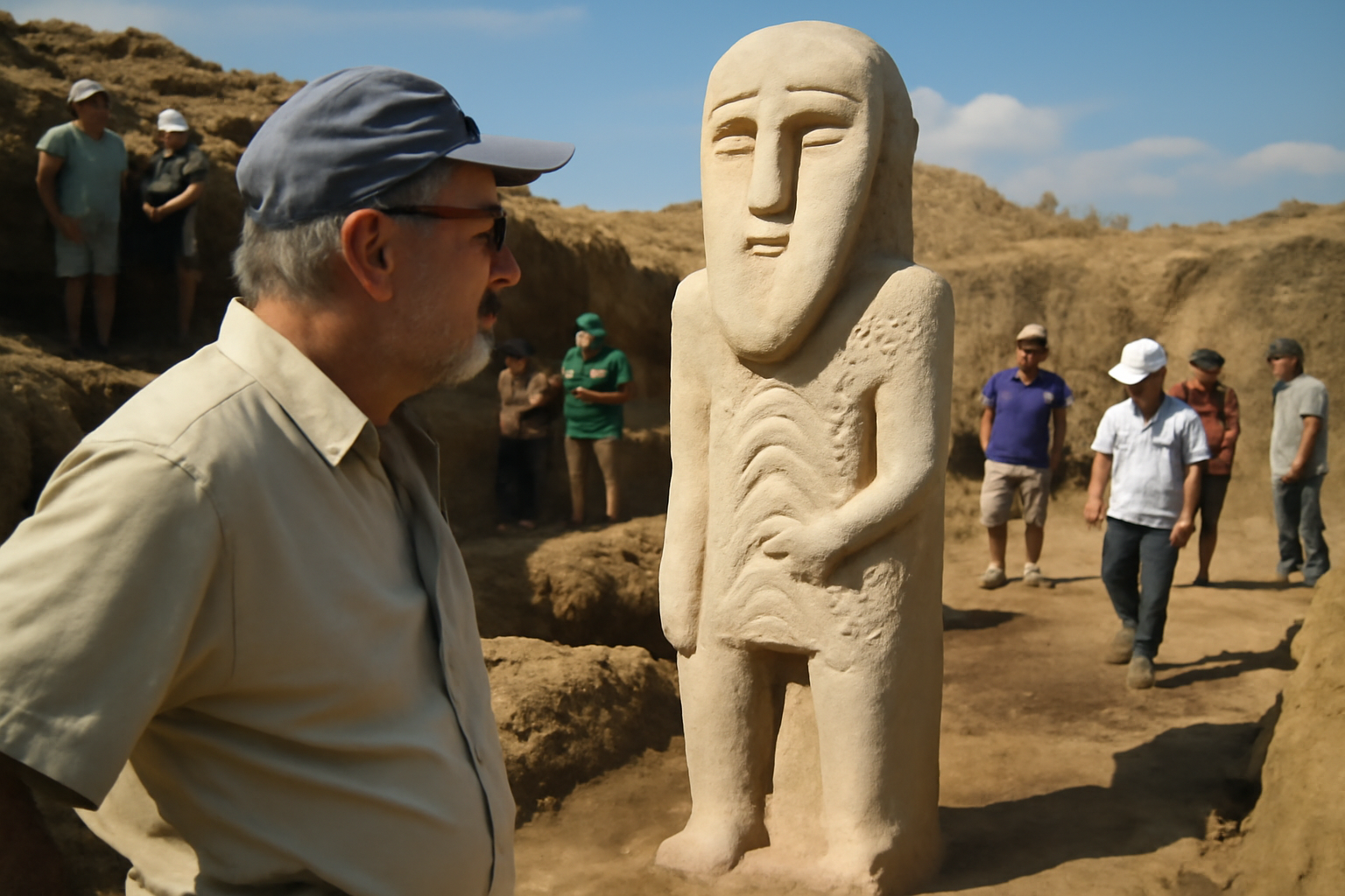 2500年前の謎が姿を見せた日　トルコ西部の発掘現場で“巨大像”に現場の空気もざわめく