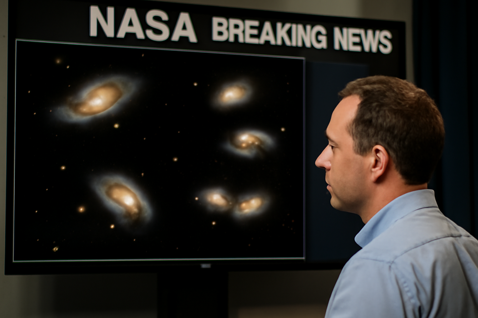 3組並んだ銀河の奇跡　NASAが切り取った宇宙の“親密な距離感”