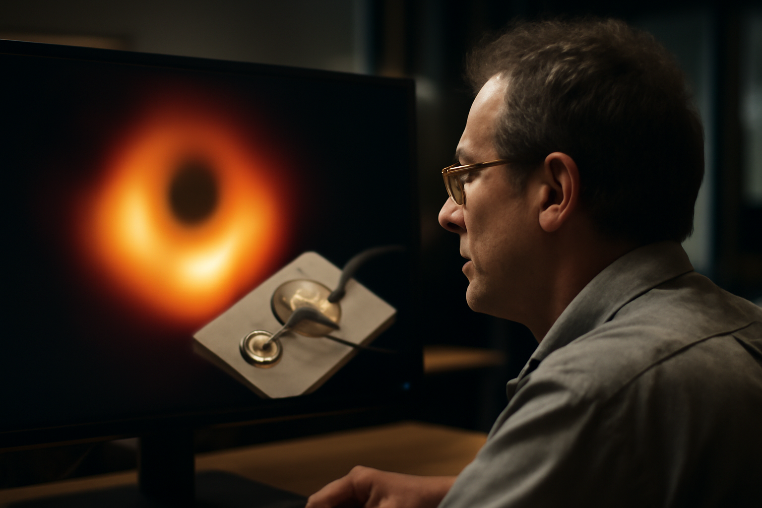 ブラックホール近傍で量子回路の読み取りが変化 重力の影響を観測