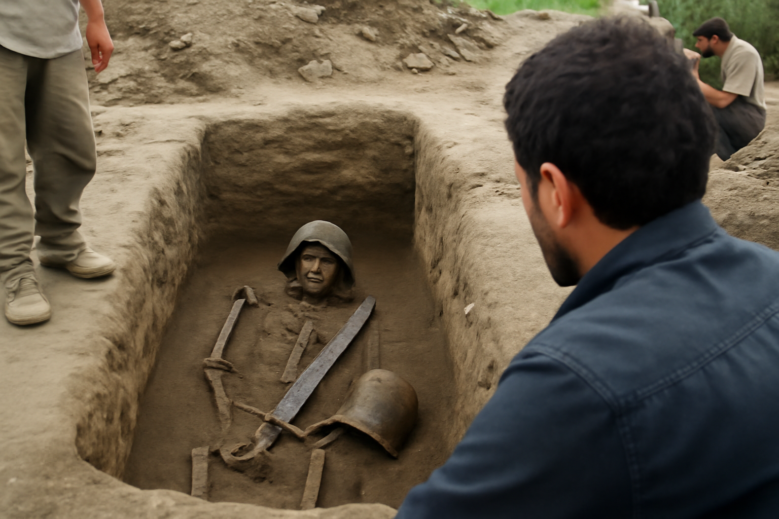 アゼルバイジャンで古代戦士王の墓が発見される