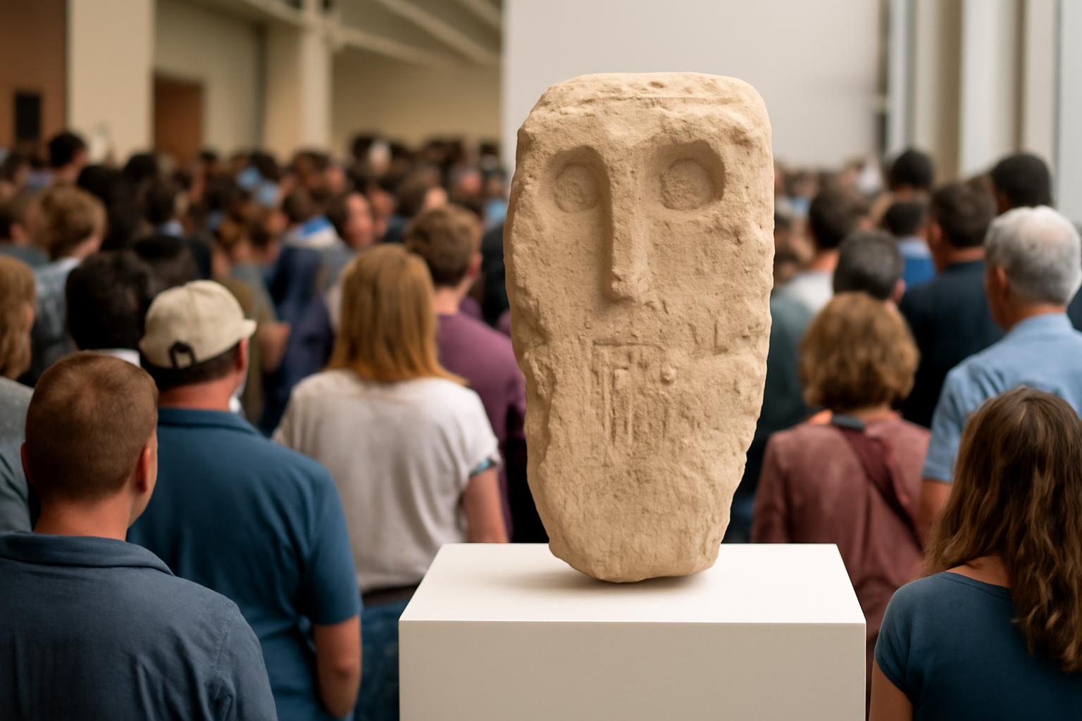 1万4千年前の彫刻、海外から中東の博物館へ　切り離された石の“再会”