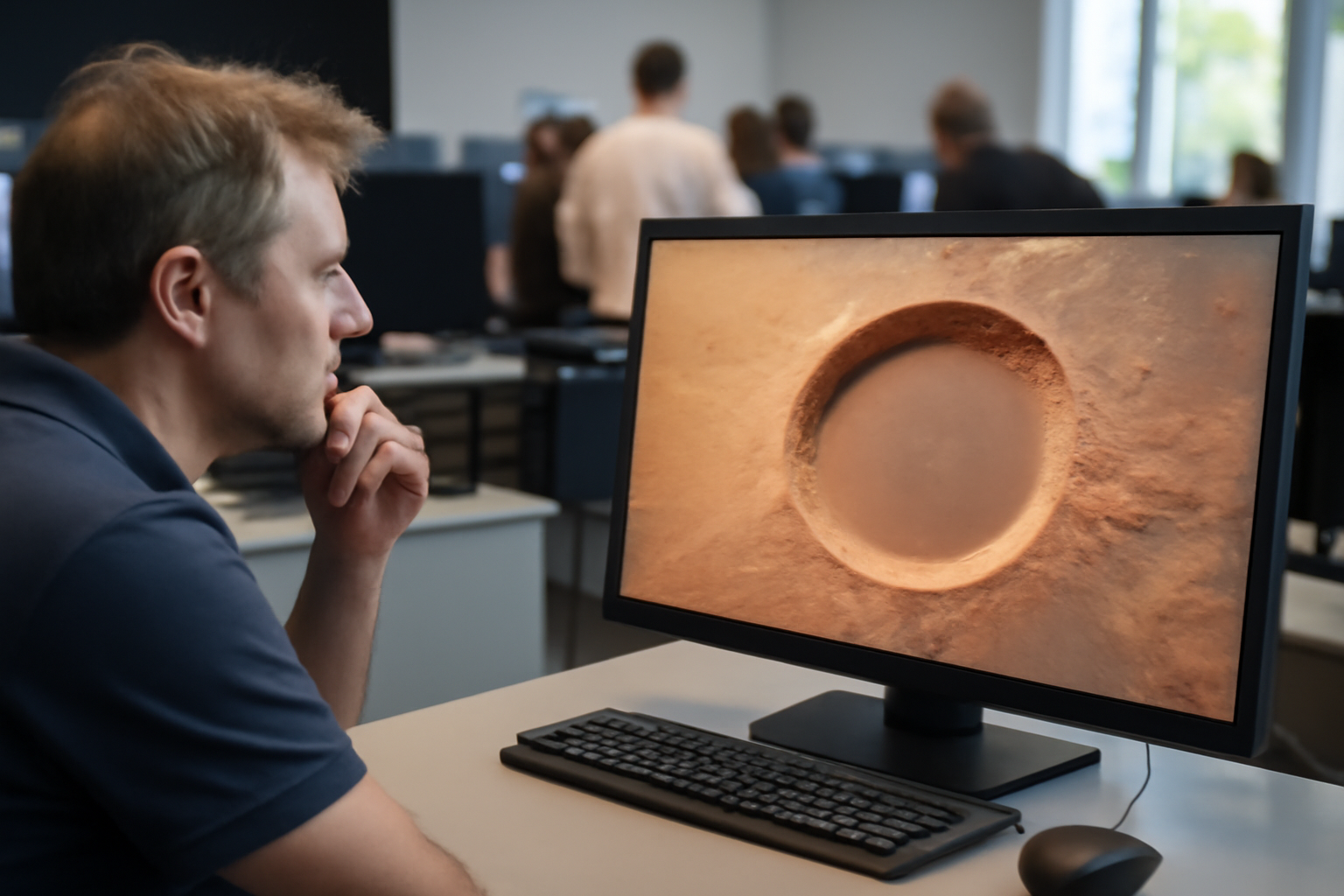 火星の“浅い巨大穴”に何があったのか：欧州宇宙機関の探査機がとらえた謎