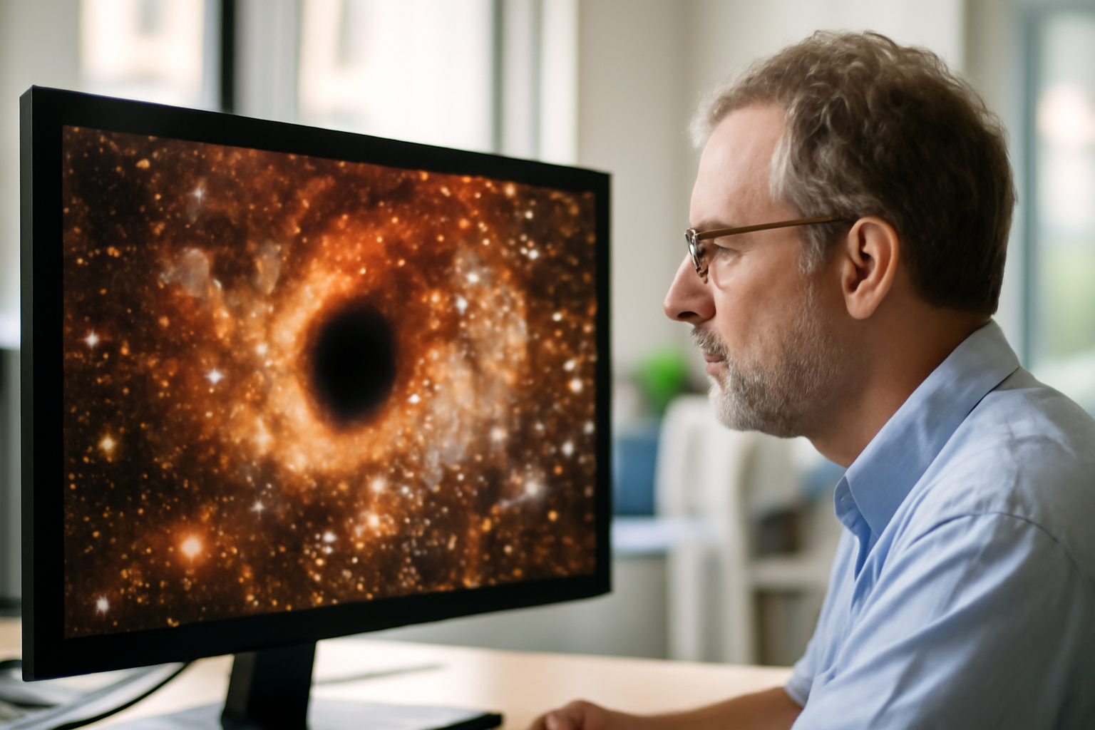 ブラックホールのすぐそばに水とちり　宇宙の意外な隠し場所