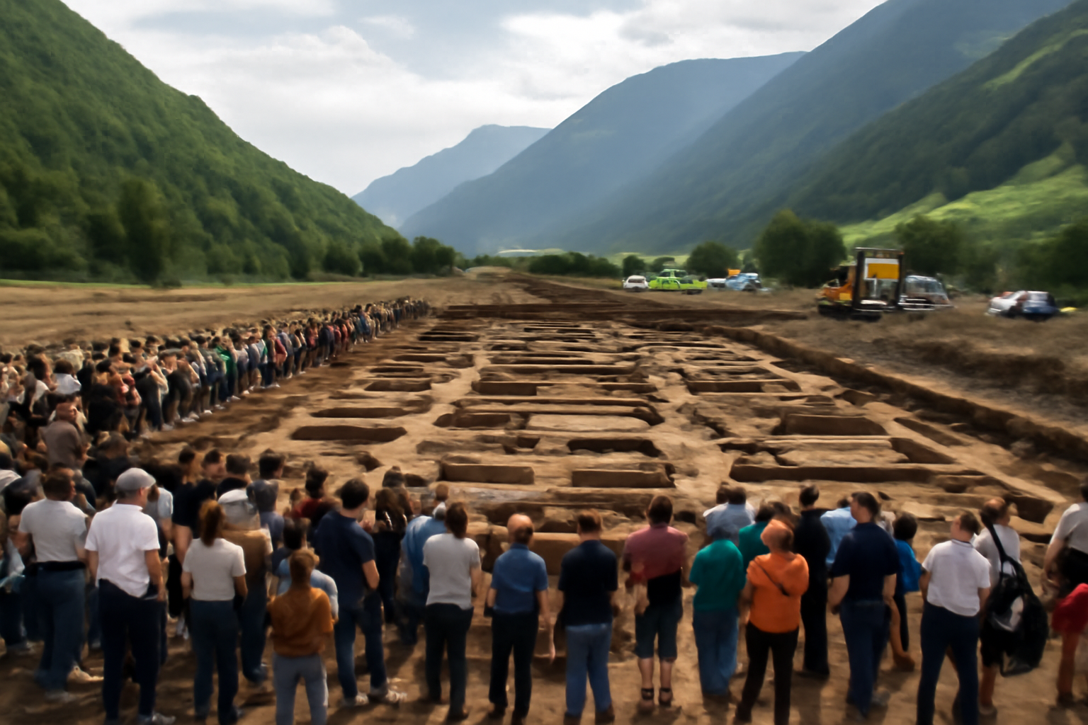 アルプスの谷に現れた30軒の家　鉄器時代の暮らしが今、地中から顔を出す