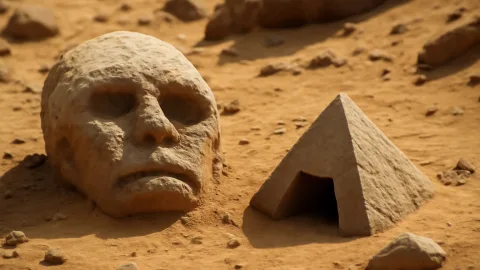 火星の写真に“古代生物の最期”？顔と小さなピラミッド、アメリカの宇宙開発機関の探査機が映した謎