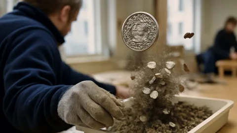 ヴァイキング最大の宝の山から飛び出した、幻の11世紀ノルウェー王の銀貨