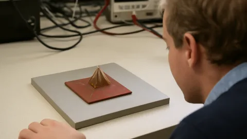 ピラミッド型量子センサー誕生、見えなかった磁気の模様が浮かび上がる日