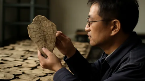 5万5千点の骨の刻辞が語る 古代文明に何が起きたのか