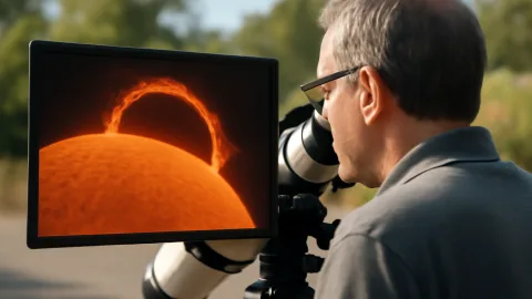 太陽フレアのアーチ、2時間の輝きが35秒に詰まる瞬間