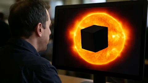 太陽のそばに巨大な黒い立方体？宇宙画像が残した謎