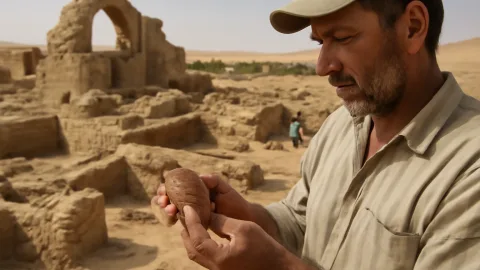 エジプトのオアシスで発見された1600年前のビザンチン時代キリスト教都市と遺物
