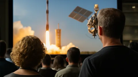 SpaceXによる地球静止軌道ロボット衛星の長期運用ミッション打ち上げ中継