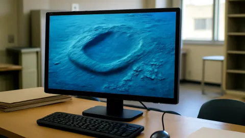 日本近海の海底に未確認の巨大構造物　U字型15キロ、その正体は？