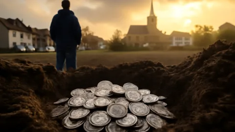 ドイツの地中からローマ銀貨900枚、誰の隠し財産だった？
