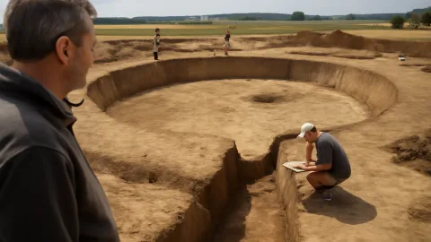 ストーンヘンジより1000年早い太陽と月の輪、チェコの謎に光は射すか