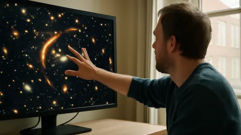 宇宙の鏡部屋で銀河がゆがむ日　重力レンズが見せる遠い星の正体