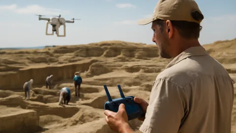 ニムルドの“隠れた町”、ドローンが見せた古代アッシリアの素顔