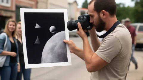 アメリカの月探査ミッション写真に三角と丸、月のそばで謎の2機が見つかった日