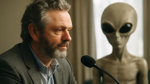 俳優マイケル・シーン、UFO目撃体験を語り新作コメディ主演