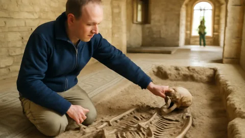 イギリス南部の古代屋敷で発見された人骨が語る、ローマ帝国末期イギリスに走った“粛清”の影