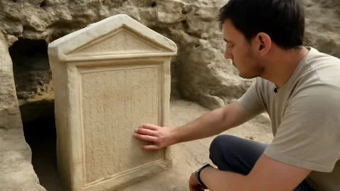 1800年前のケルソネソスで見つかった“家族の記念墓地”　名前が刻まれた石に何が託されたのか