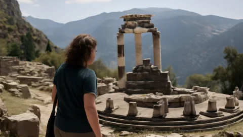 デルフォイの神託所が今も語りかけてくる理由、ギリシャの遺跡に残る“世界の中心”の空気