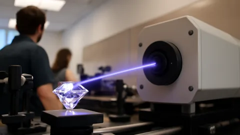 ダイヤモンドの欠陥を狙い撃つ紫外線レーザー、その先に残る“量子の穴”