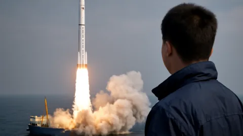 中国のGravity-1ロケット、洋上から9基の衛星打ち上げ成功