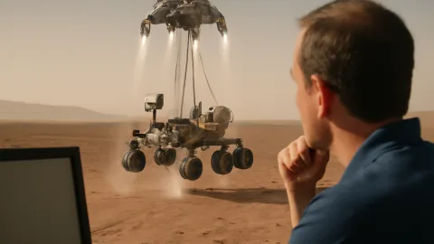 キュリオシティ、火星に舞い降りた夜　巨大探査車と空飛ぶクレーンの真実