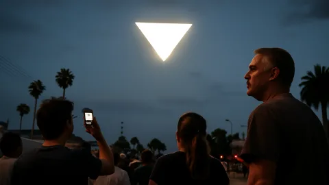 ロサンゼルスの空に三角形の光、UFO騒動の先で何が待っている？