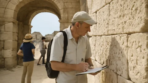 プトレマイスの城門に刻まれた626のしるし、石工たちの仕事が2,000年越しに語りだす