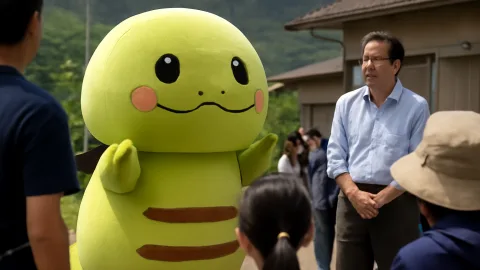 ツチノコがゆるキャラに？岐阜・東白川村の新名物、その正体はまだ謎のまま