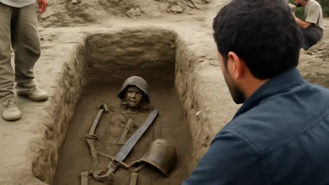 アゼルバイジャンで古代戦士王の墓が発見される