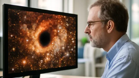ブラックホールのすぐそばに水とちり　宇宙の意外な隠し場所